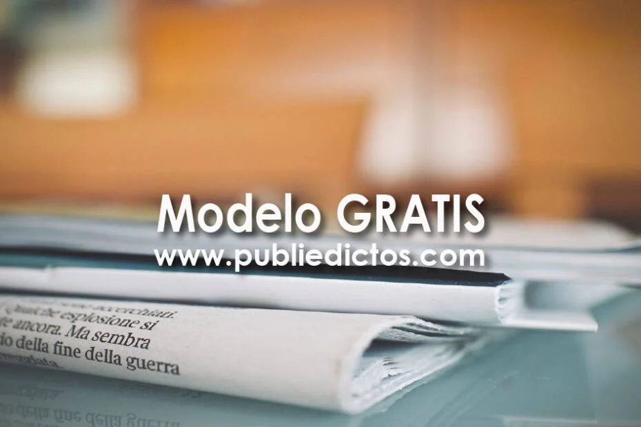 MODELO EDICTO EMPLAZATORIO ART 108 CGP
