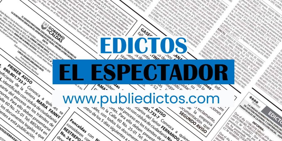edictos en el espectador